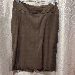 Subtle Plaid Pencil Skirt